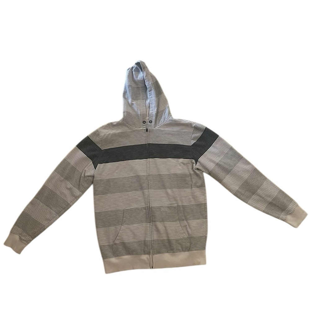 TRINITY COLLECTIVE GRAYSCALE STRIPED HOODIE